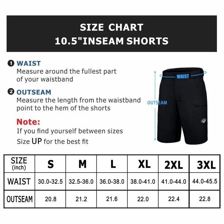 10.5” Shorts Quick Dry-Black/Fly