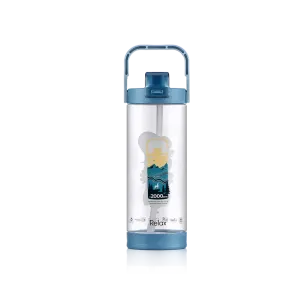 1800ML RELAX TRITAN WATER BOTTLE WITH STRAW- D7218 BLUE