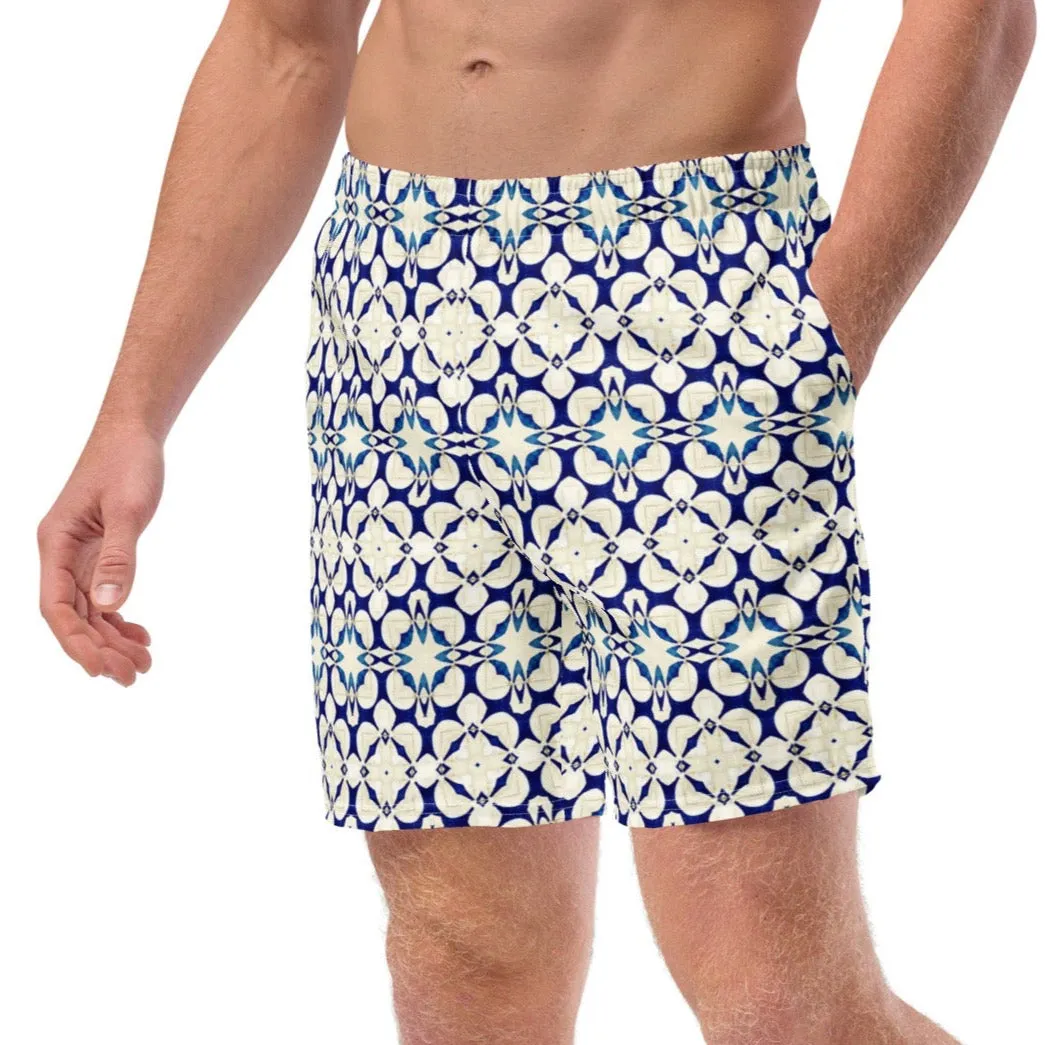 Abstract art patterns swim trunks for men, lioness-love