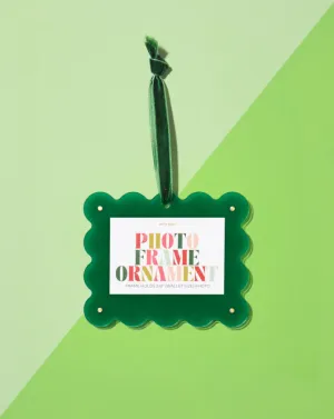 Acrylic Green Frame Ornament