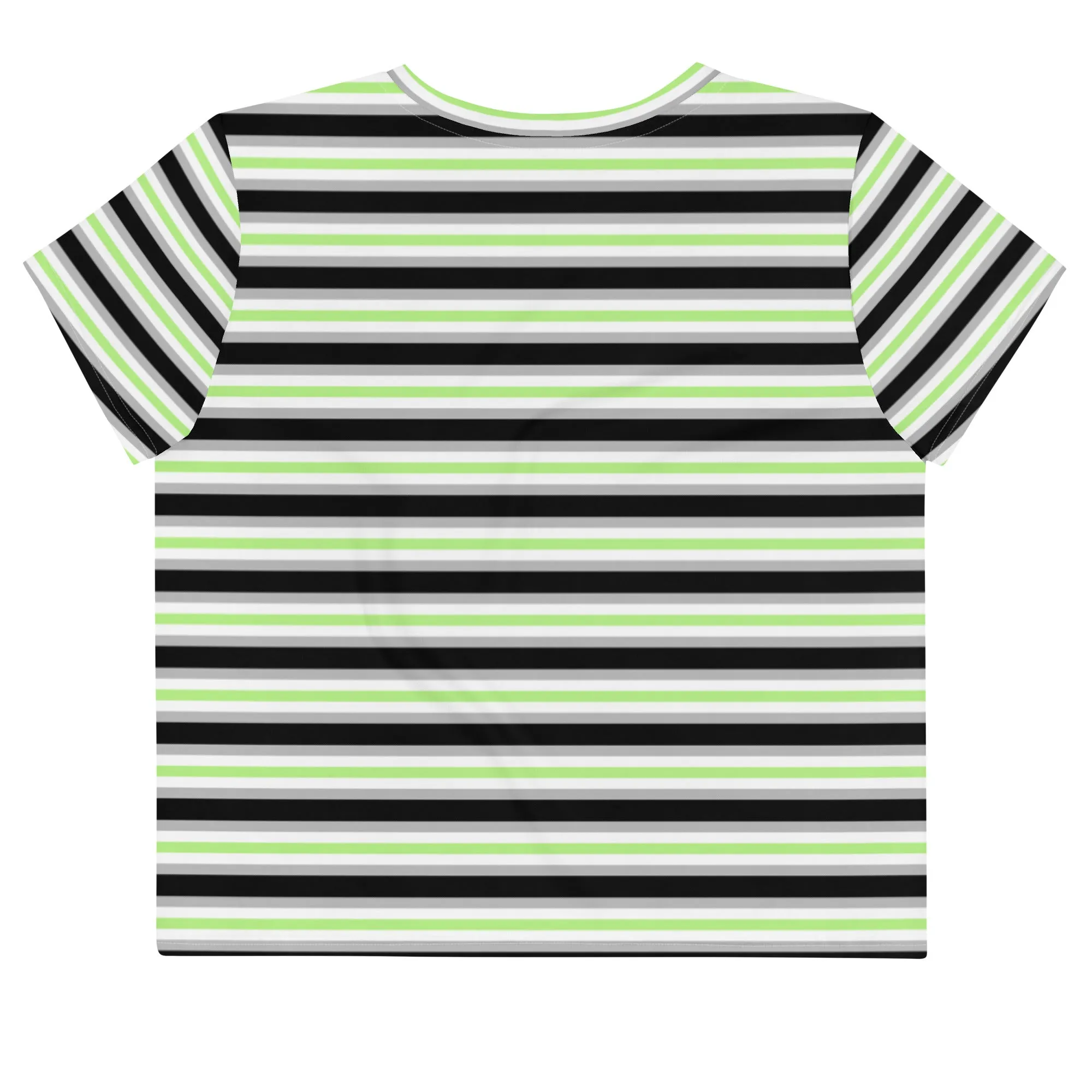 Agender Flag Crop Tee