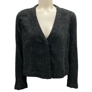 Akris Slate Wool and Alpaca Boucle Jacket