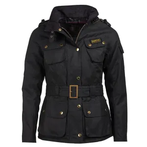 Barbour Women B Intl Ladies International Wax Jacket |LWX0003BK51| Black