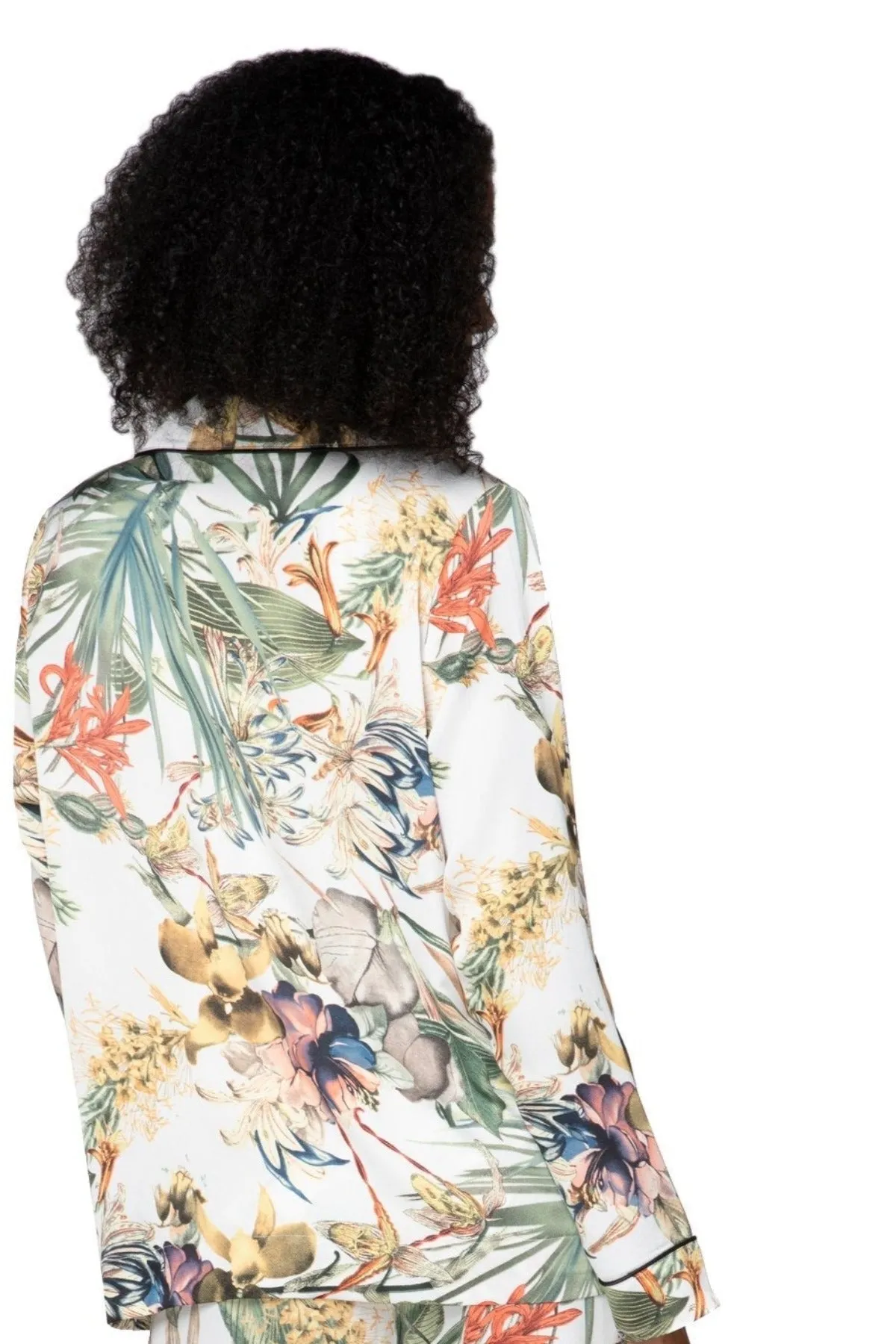 Bed to Brunch Piper Shirt | Tropical Escape Print | Subtle Luxury