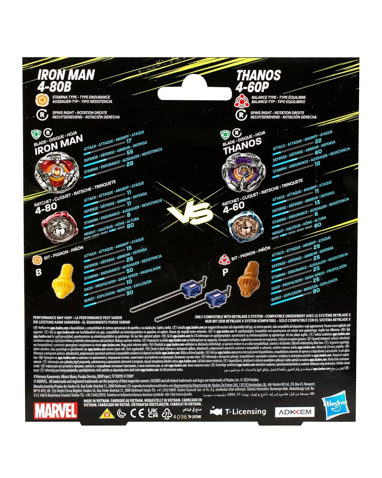 Beyblade X Marvel Collab Multipack - Assorted