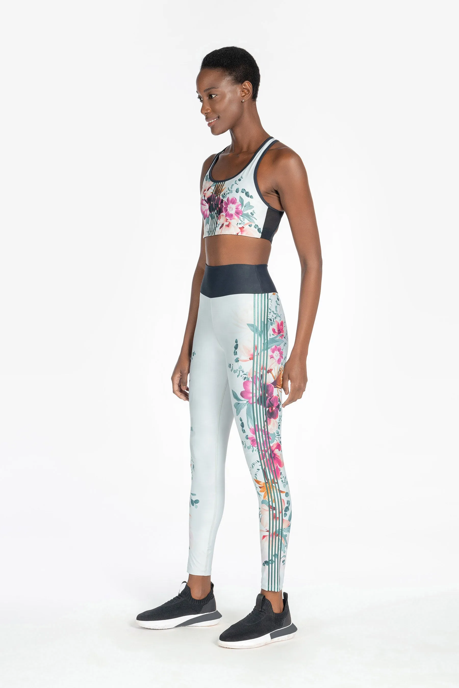 Blooming Holographic Legging