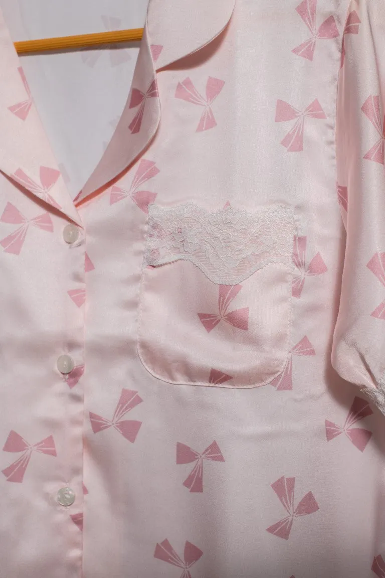 Blush Baby Pink Half Sleeves and Full Pant Lounge Wear