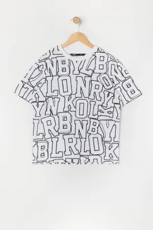 Boys Alphabet Print T-Shirt