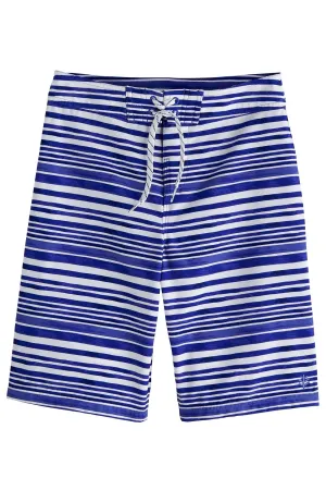 Boy's Superbank Boardshorts | Sailor Watercolor Stripe