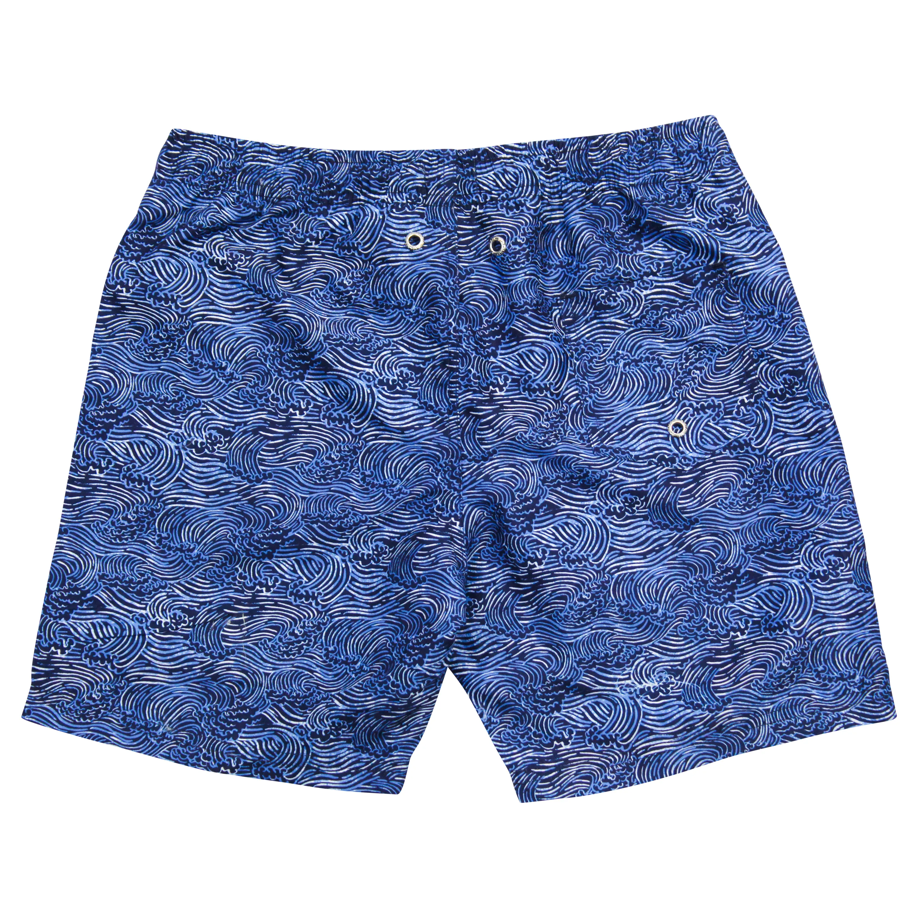 Boys Swim Trunks Boxer Brief Liner (sizes 6-14) | "Ocean Breeze"