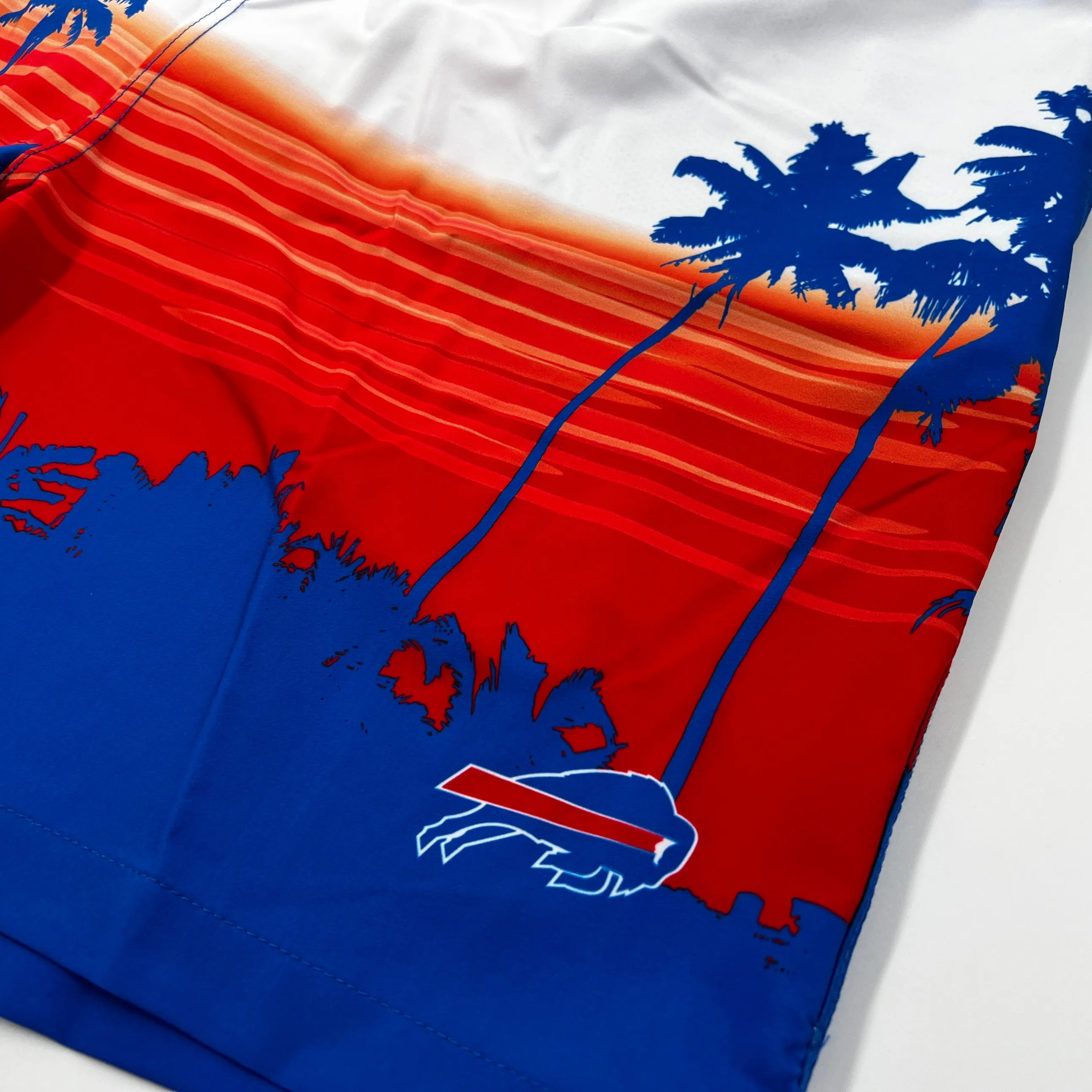 Buffalo Bills Sunset & Palm Trees Swim Trunks