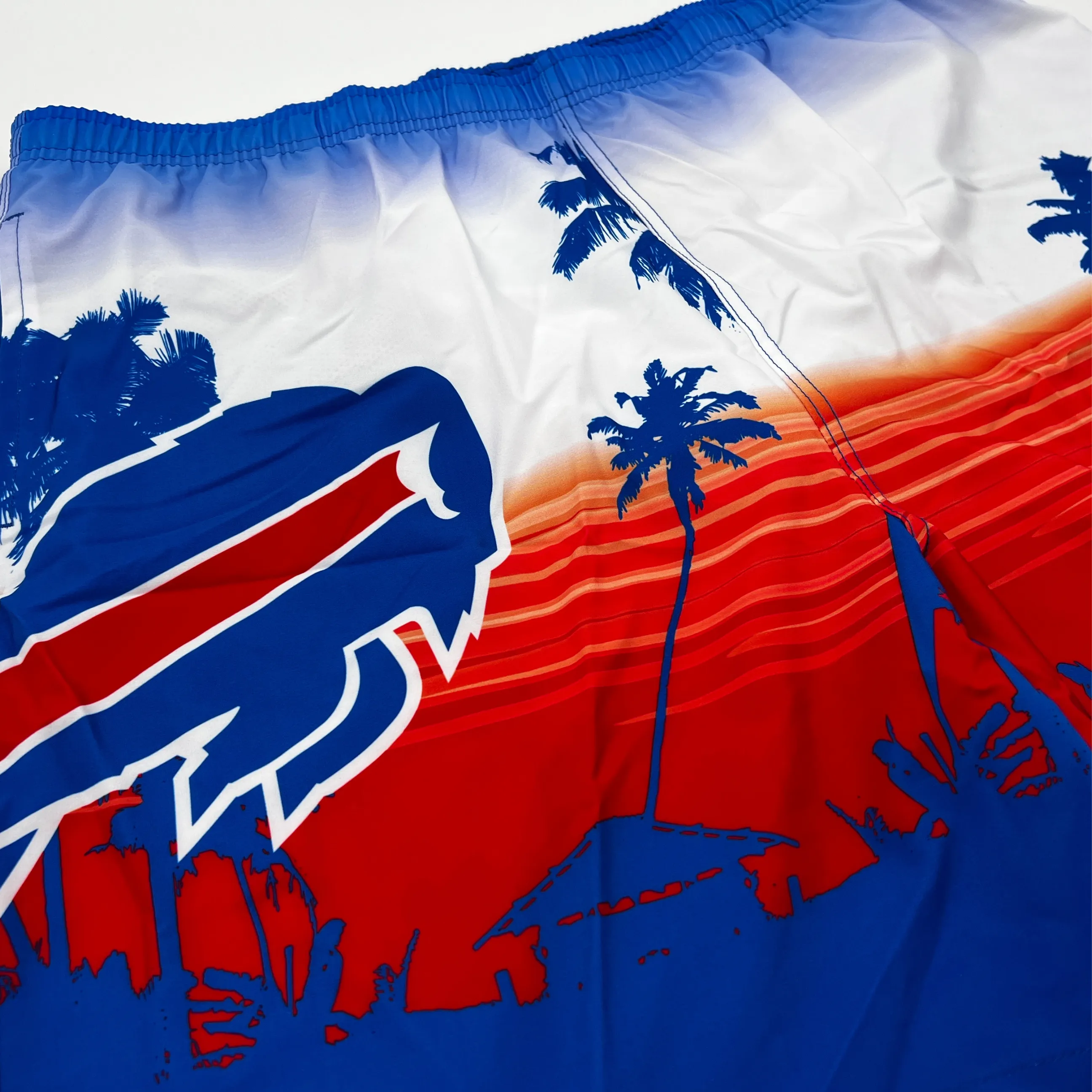 Buffalo Bills Sunset & Palm Trees Swim Trunks