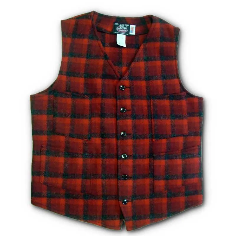 Button Front Wool Vest