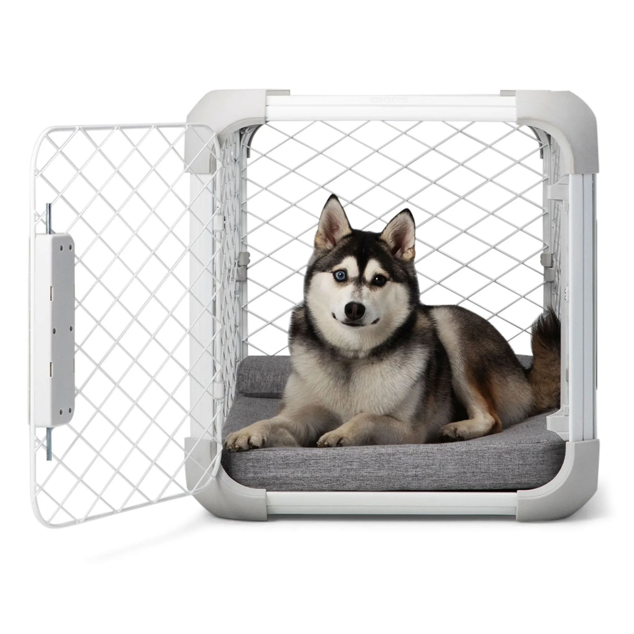 Diggs Evolv Dog Crate - Ash