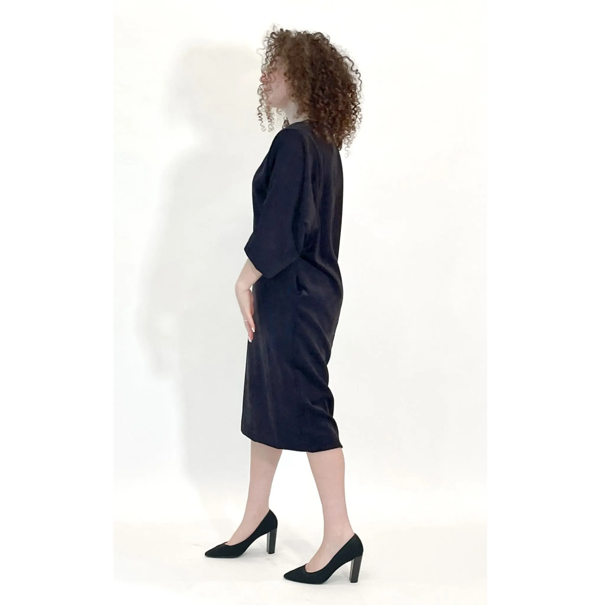 Emica Cotton Dress Black by Mikah