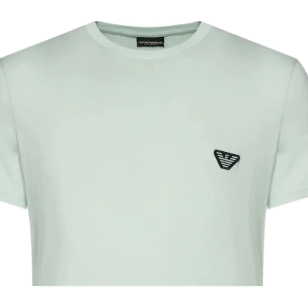 Emporio Armani Bodywear Eagle Logo Patch Green T-Shirt