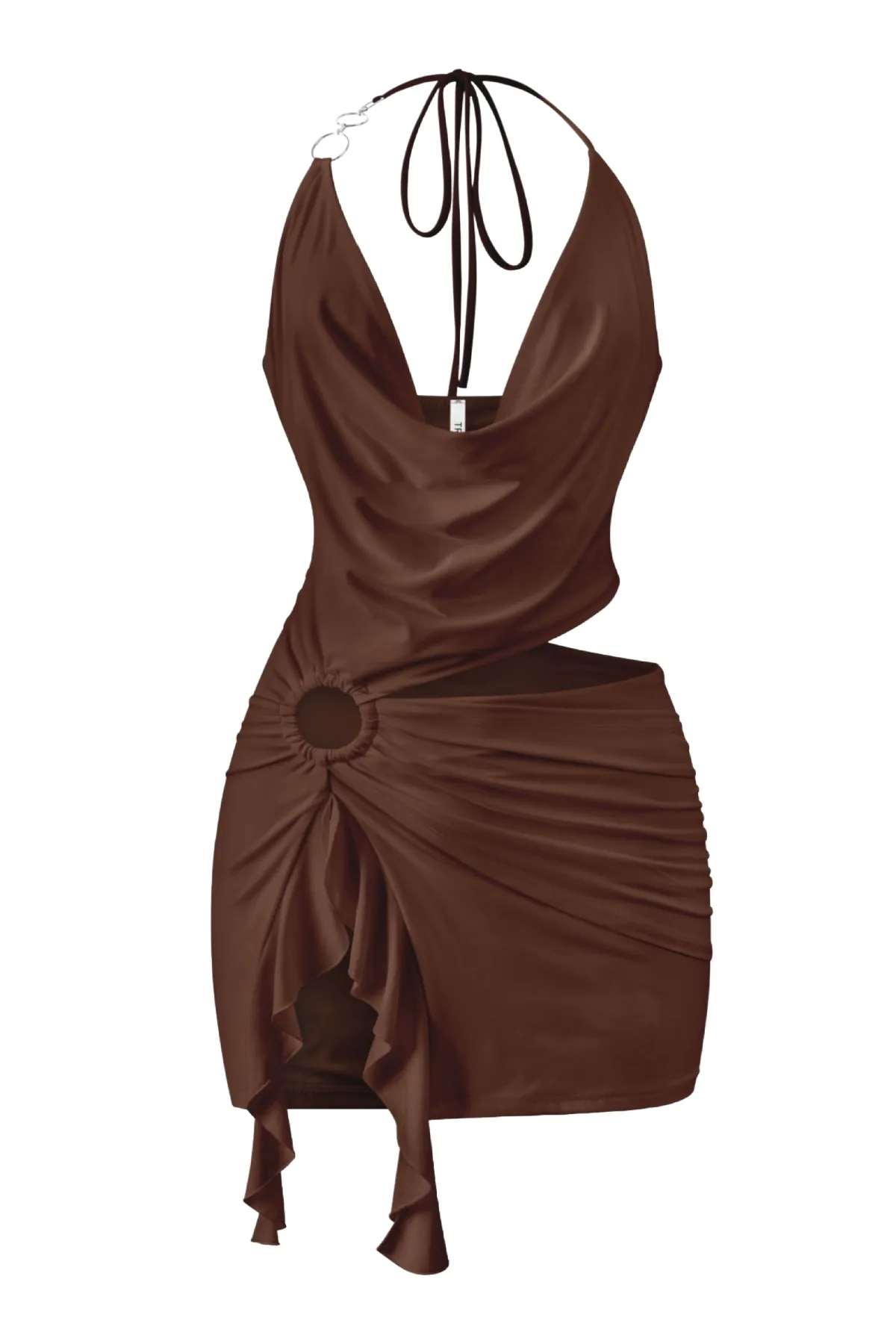 Euphoria Mini Dress (Chocolate Brown)