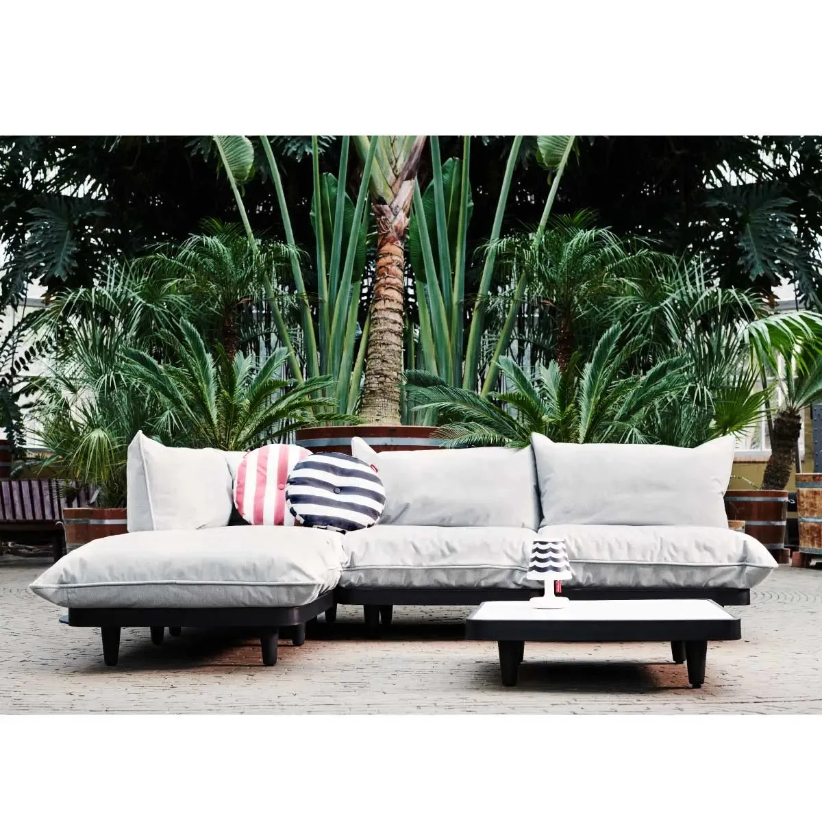 Fatboy Paletti 2-Seat Outdoor Sofa with Footstool (Mist)