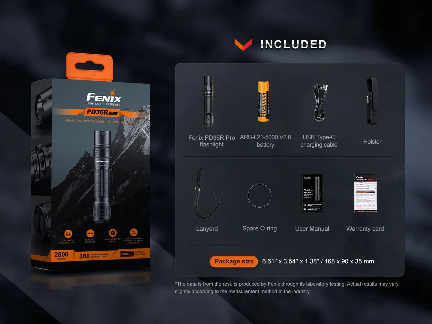 Fenix PD36R Pro   FREE Mini-Lite Bundle