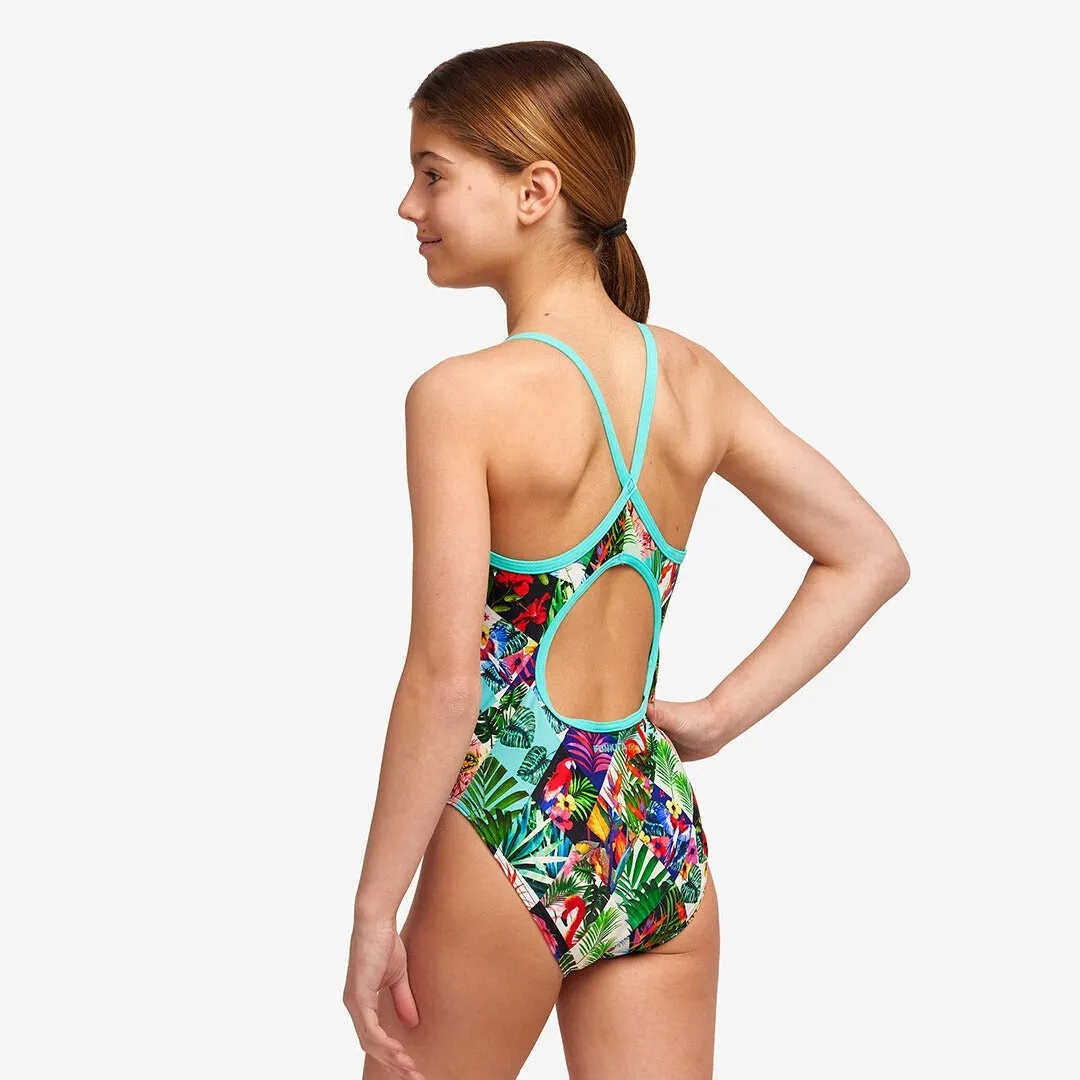 Funkita Girl's Diamond Back One Piece | Jungle Jam