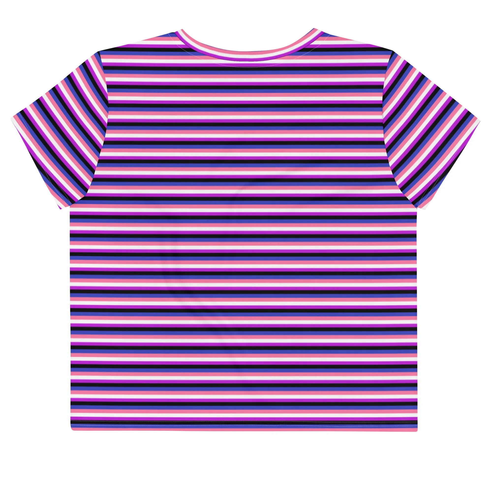 Genderfluid Flag Crop Tee