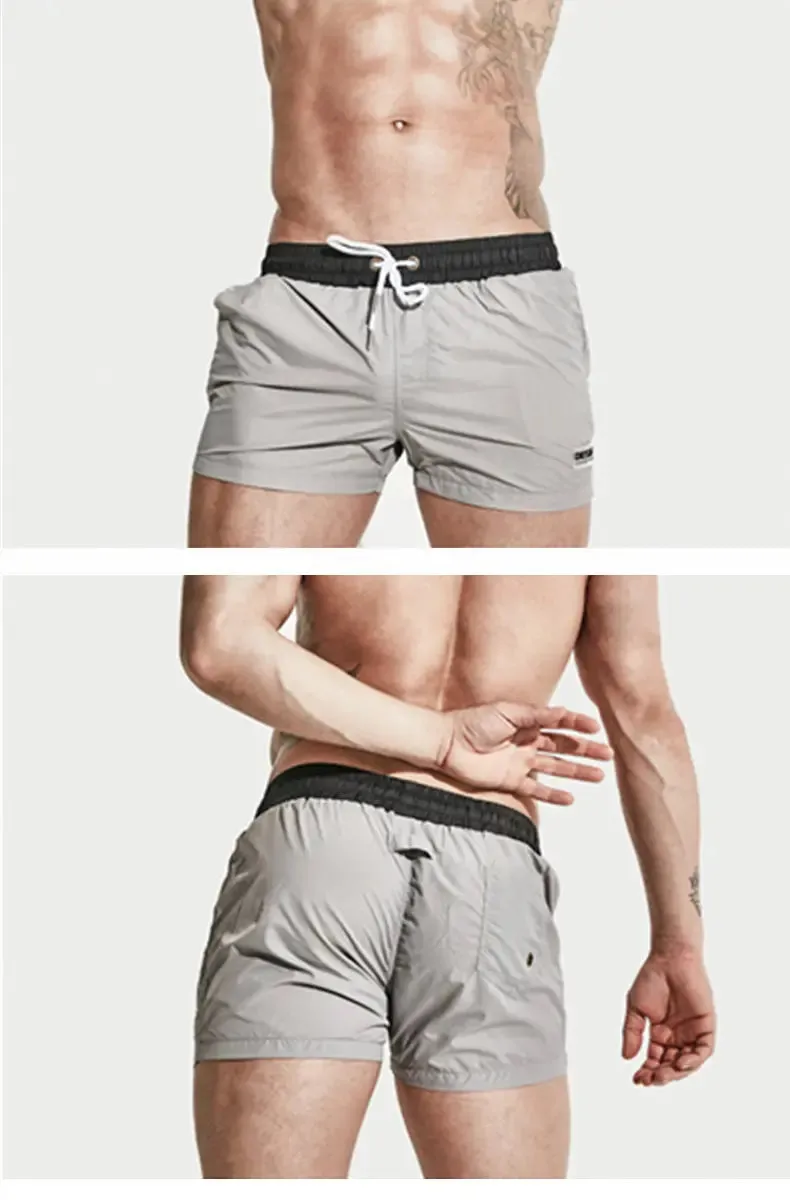 Grayscale Show Swim Trunks