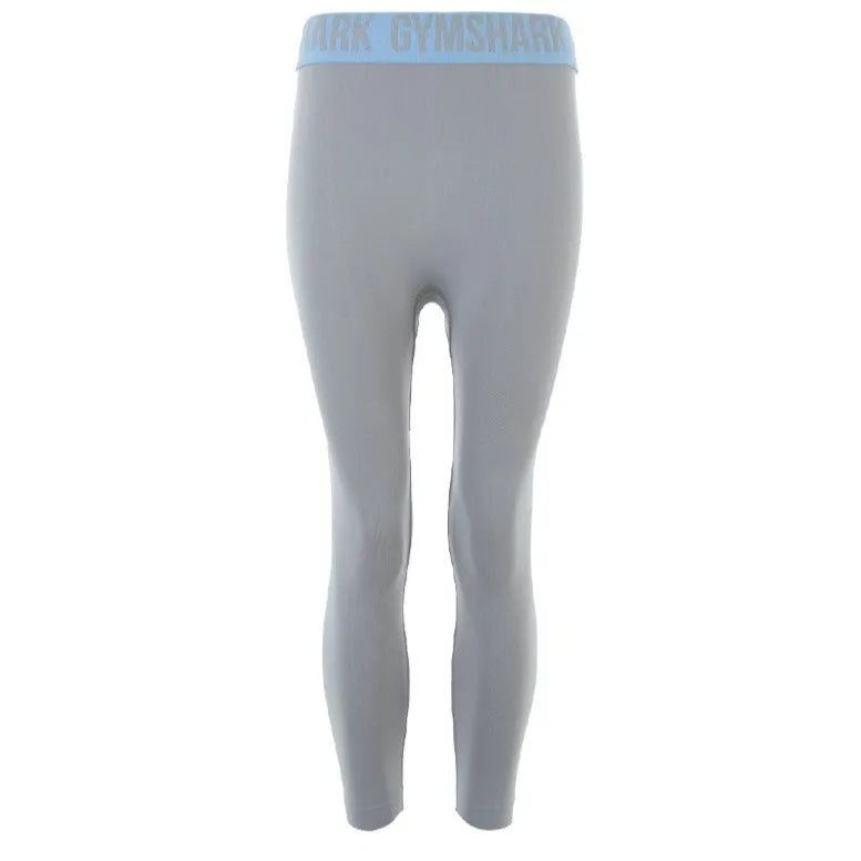 Gymshark Women's Logo 7/8 Training Leggings - Grey / Blue