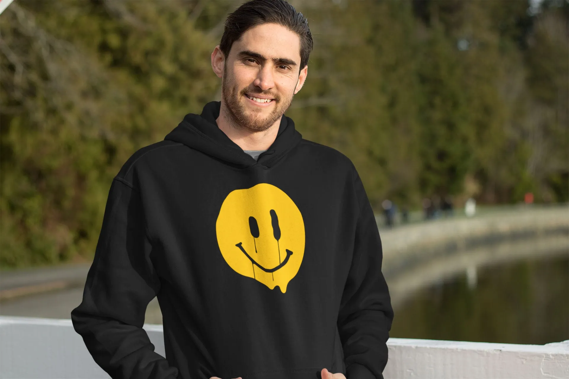 Happy-ish Unisex Hoodies