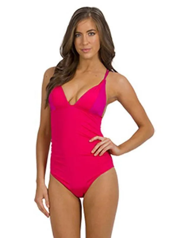 J1909 Lustre Slice Tri One Piece - Jets