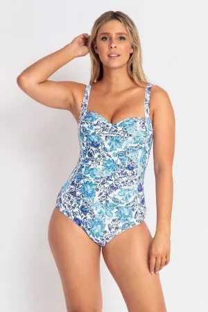 JA84129D Jantzen China Rose D Cross Front One Piece