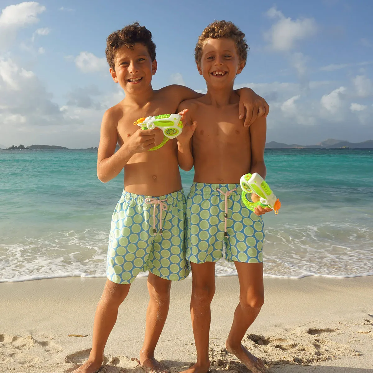 Kids' Swim Shorts LIME SLICE