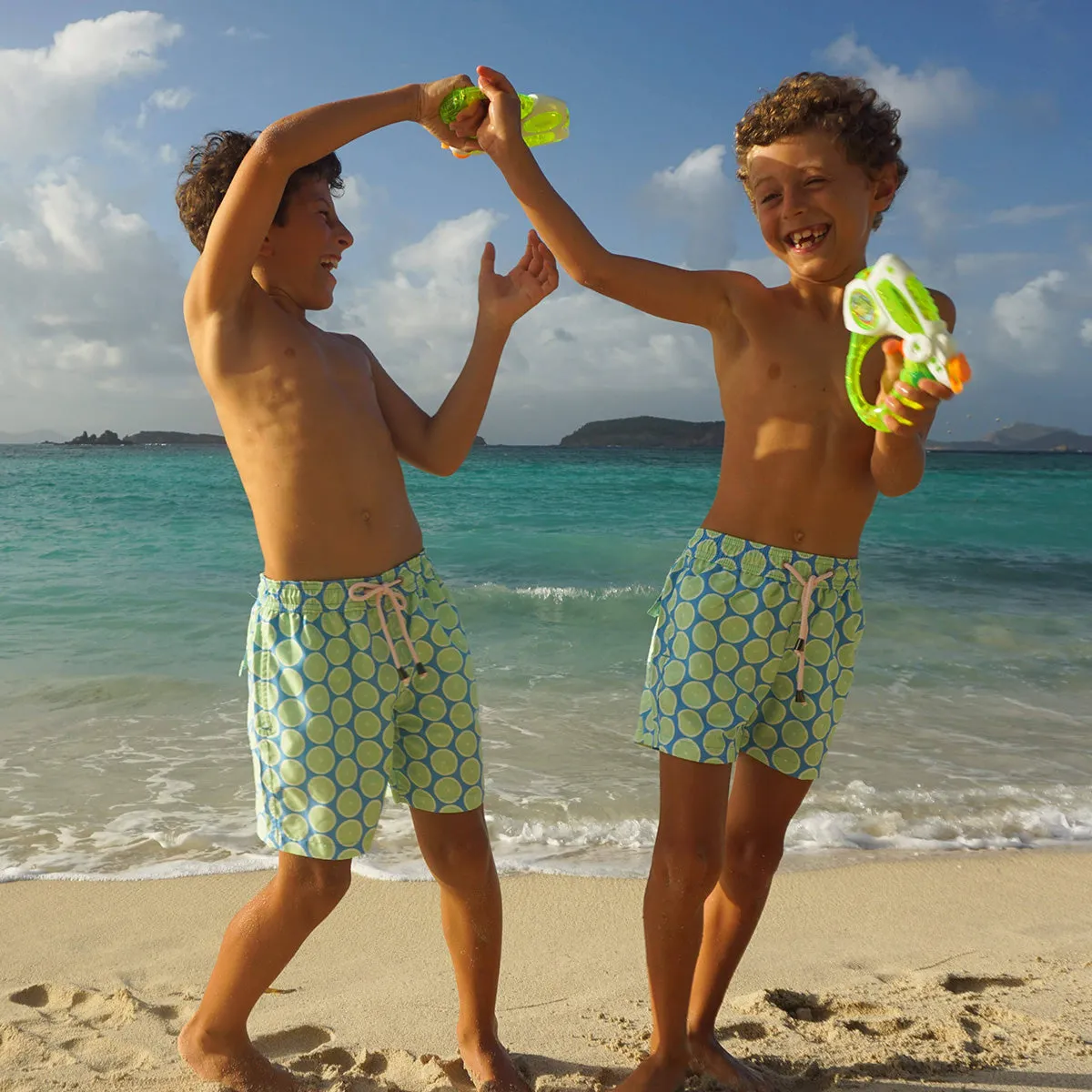 Kids' Swim Shorts LIME SLICE