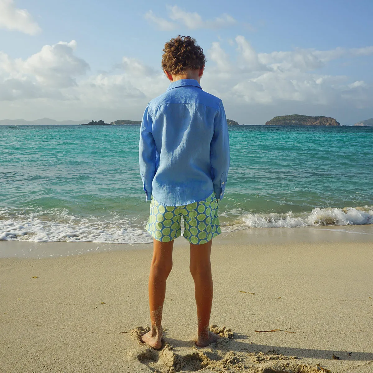 Kids' Swim Shorts LIME SLICE