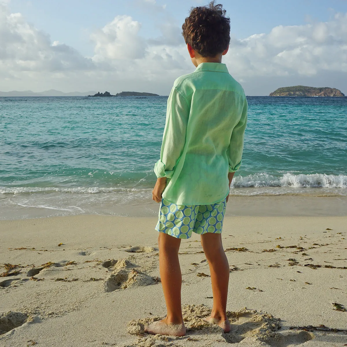 Kids' Swim Shorts LIME SLICE