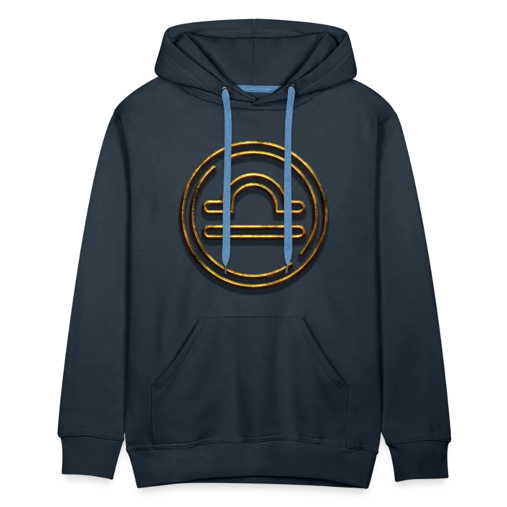 Libra 3D Gold Men’s Premium Hoodie