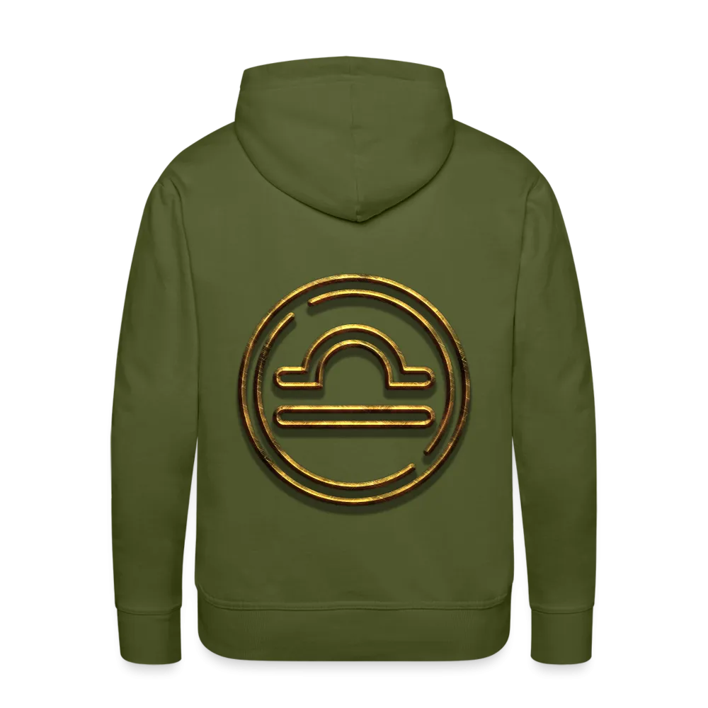 Libra 3D Gold Men’s Premium Hoodie