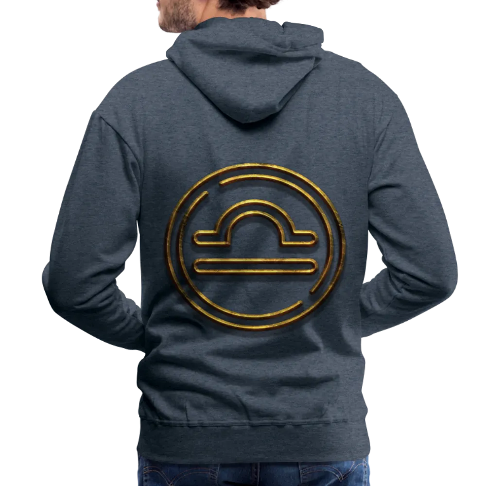 Libra 3D Gold Men’s Premium Hoodie