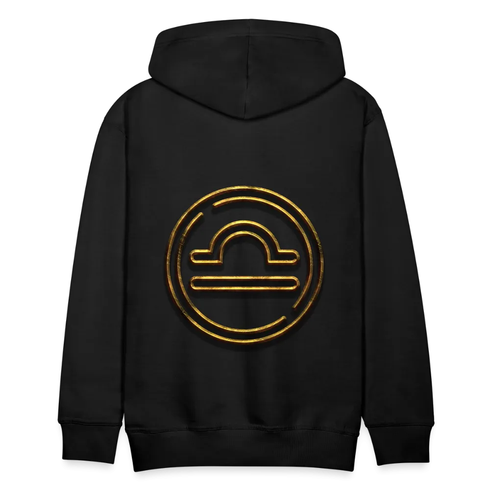 Libra 3D Gold Men’s Premium Hoodie