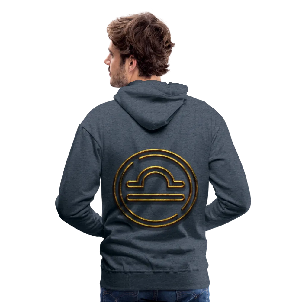 Libra 3D Gold Men’s Premium Hoodie