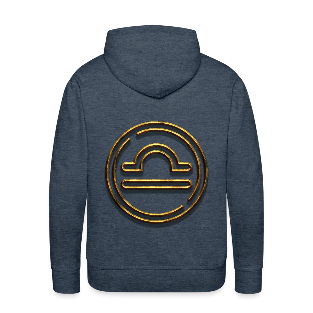 Libra 3D Gold Men’s Premium Hoodie