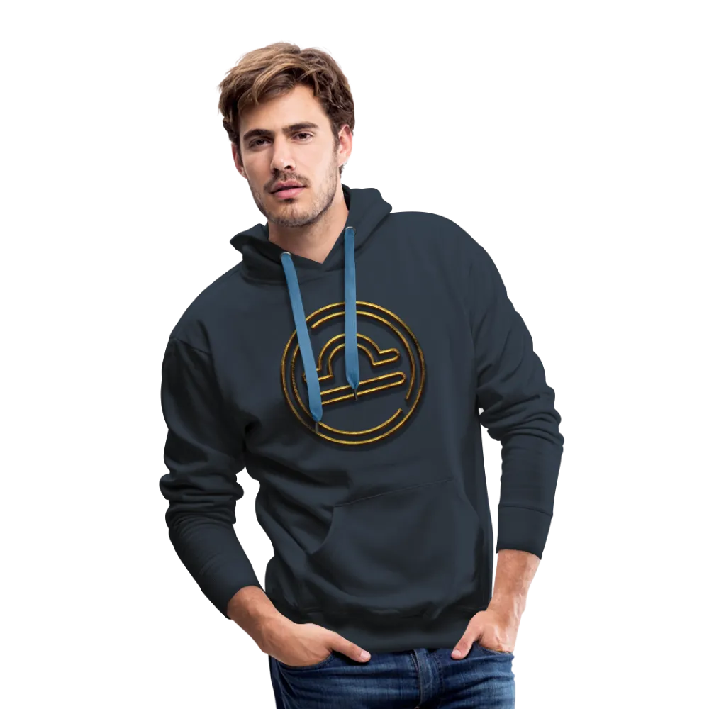 Libra 3D Gold Men’s Premium Hoodie