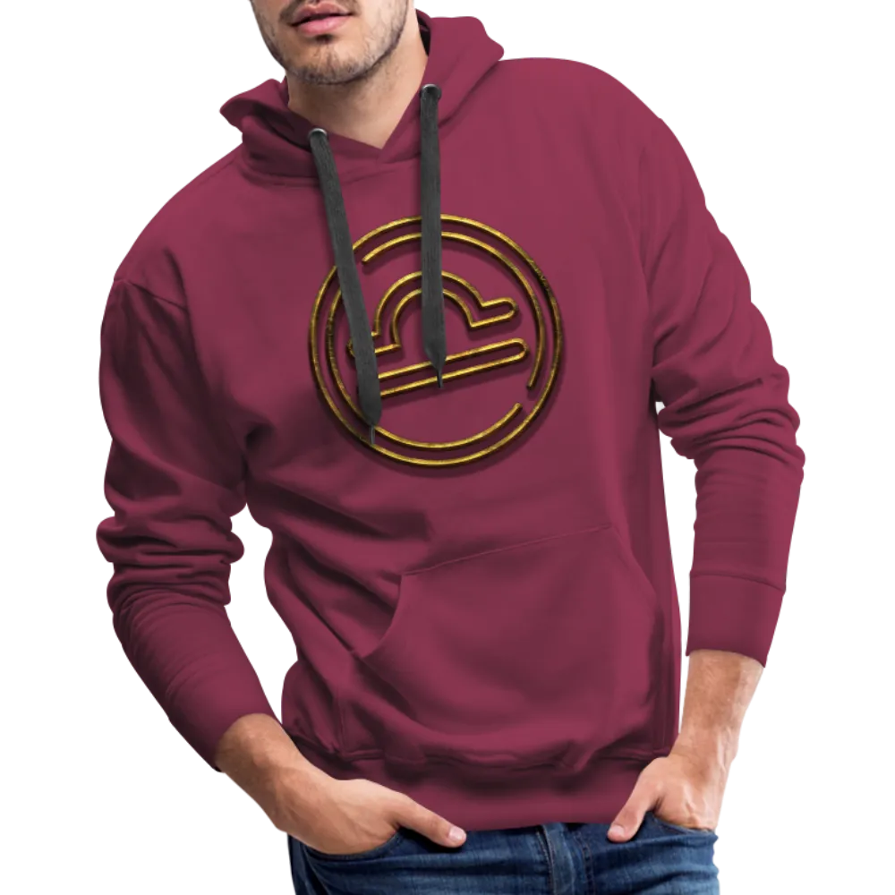 Libra 3D Gold Men’s Premium Hoodie