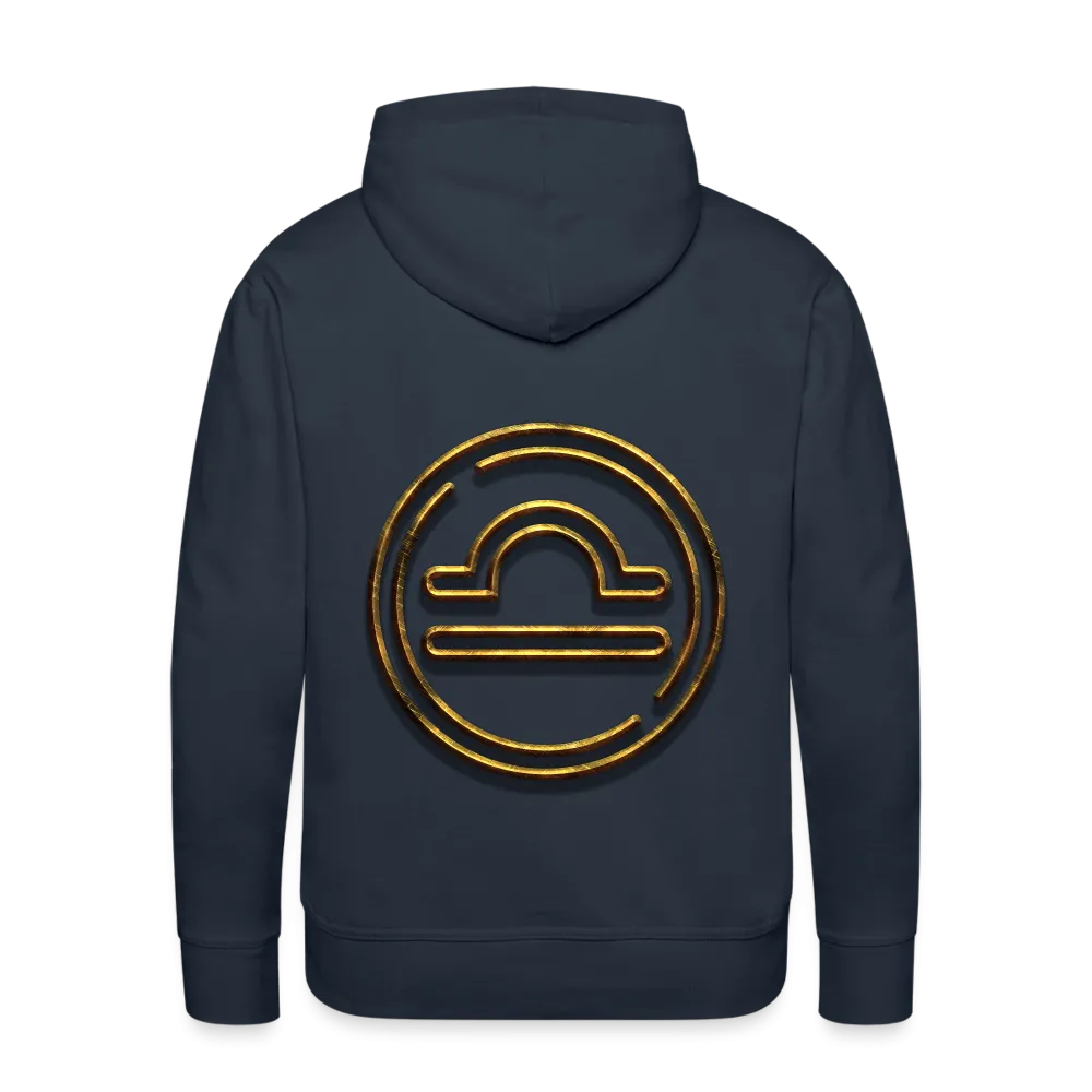 Libra 3D Gold Men’s Premium Hoodie