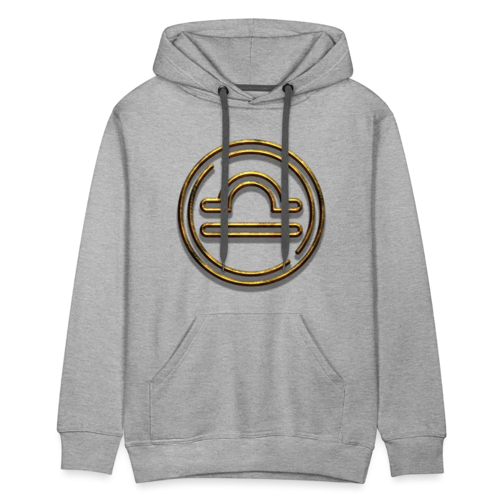 Libra 3D Gold Men’s Premium Hoodie