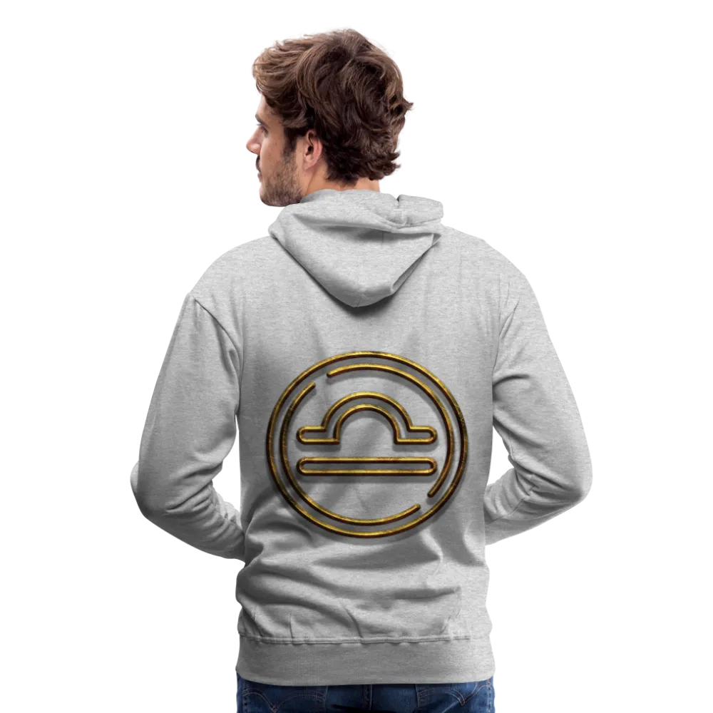 Libra 3D Gold Men’s Premium Hoodie