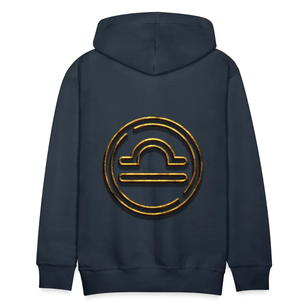 Libra 3D Gold Men’s Premium Hoodie