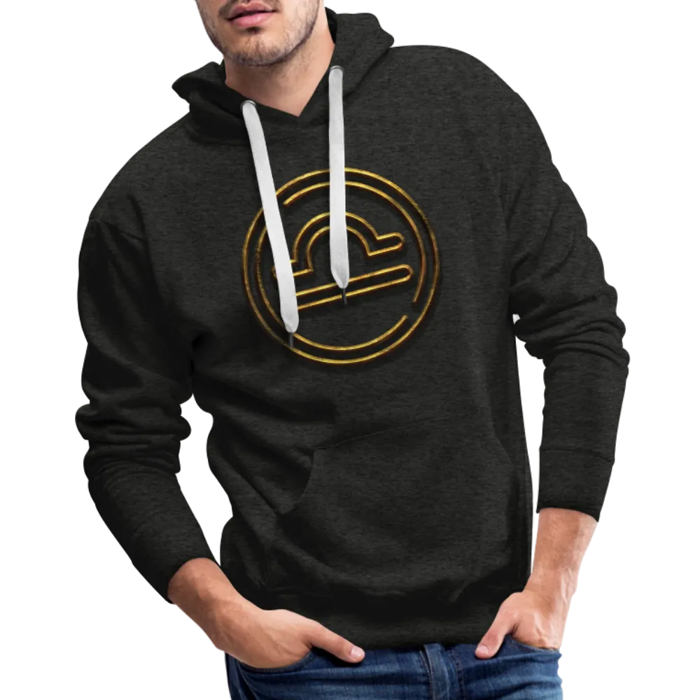 Libra 3D Gold Men’s Premium Hoodie