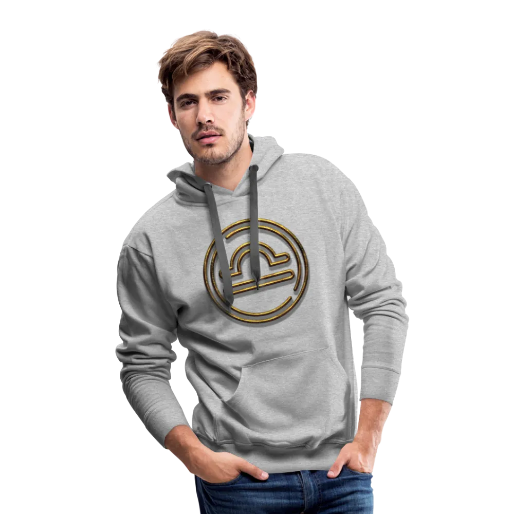 Libra 3D Gold Men’s Premium Hoodie