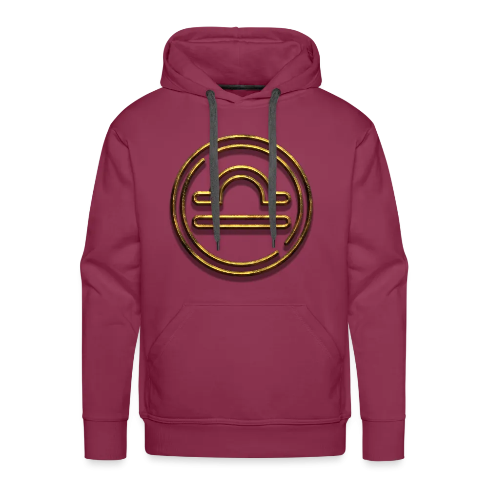 Libra 3D Gold Men’s Premium Hoodie