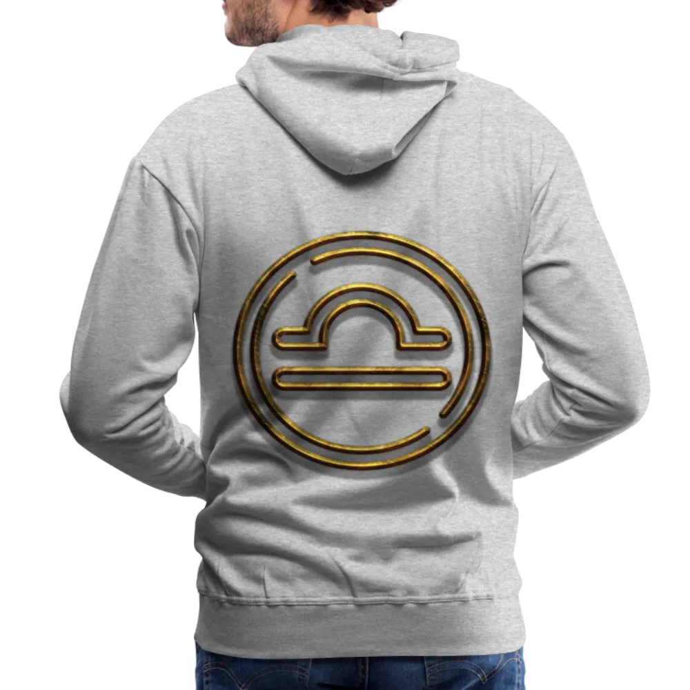 Libra 3D Gold Men’s Premium Hoodie